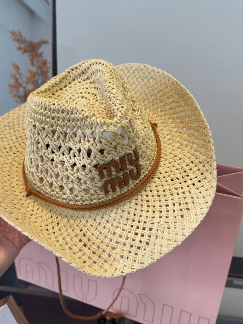 🌟MIU MIU🌟 summer straw hat - Picture 2 of 7